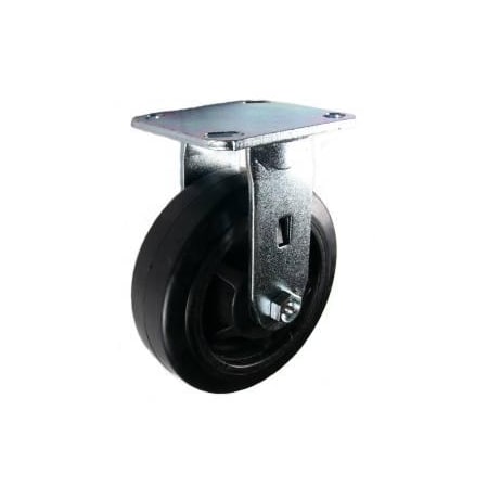 Mapp Caster 6"X2" Rubber on Nylon Wheel Rigid Caster - 500 Lbs Capacity 146RNB620R